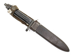 G3 Bayonet and Scabbard - 12 Groove Early Straight Handle - Fair Condition