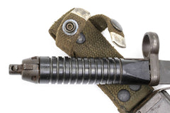 Straight Handle 12 Groove G3 Bayonet with Scabbard in Good Condition