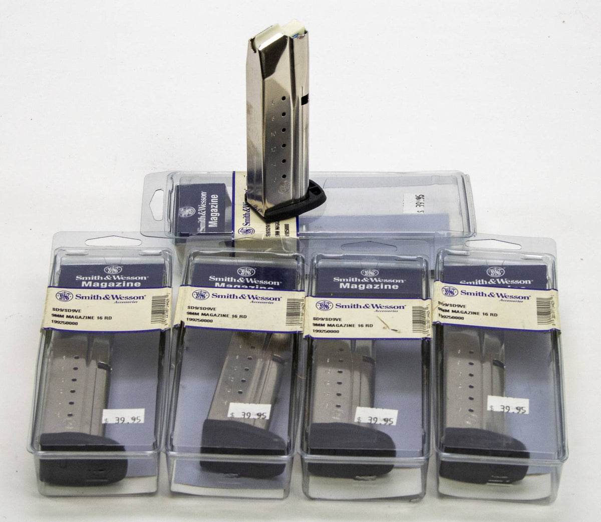 5 NEW S&W SD9/SD9VE, 9MM 16RD MAGS