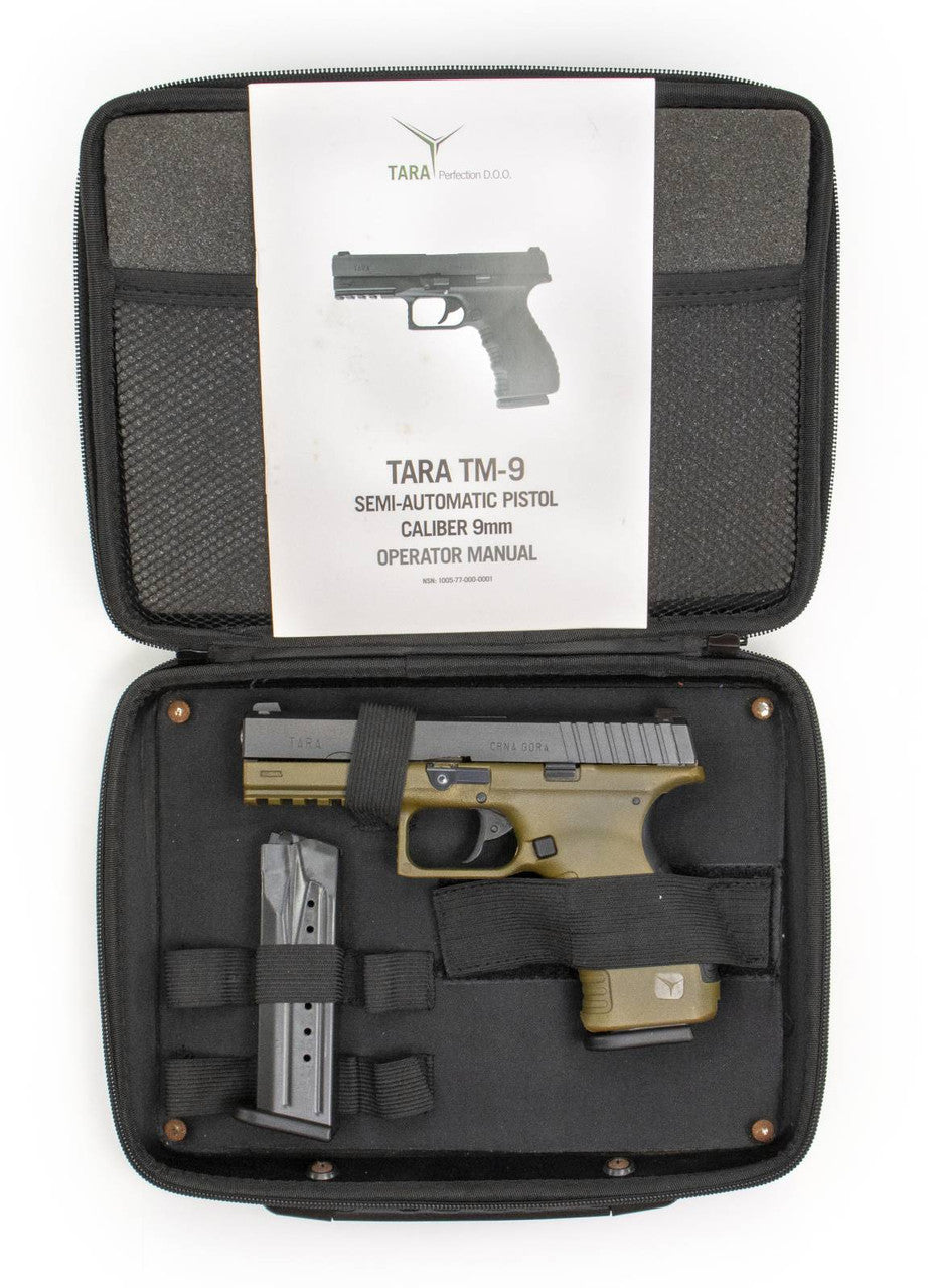 Used TARA TM-9 9mm, 4.5 Barrel - FDE/Black