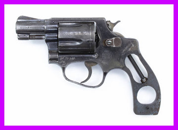 S&W 36, .38 SPECIAL 2" BARREL FIXED SIGHTS ROUND BUTT BLUED-
