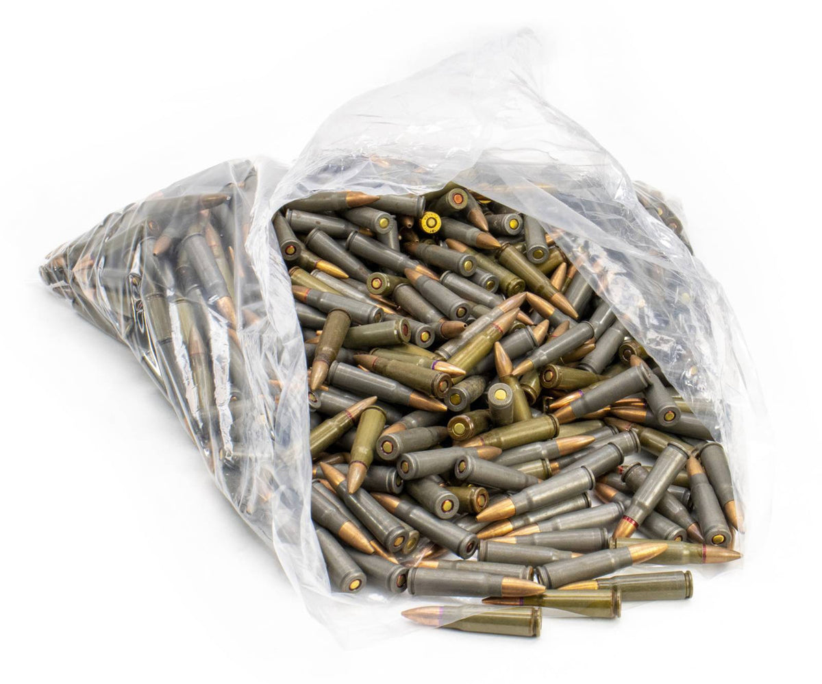 7.62x39mm 500rd Grab Bag - Loose Bulk Packed Mixed Ammunition