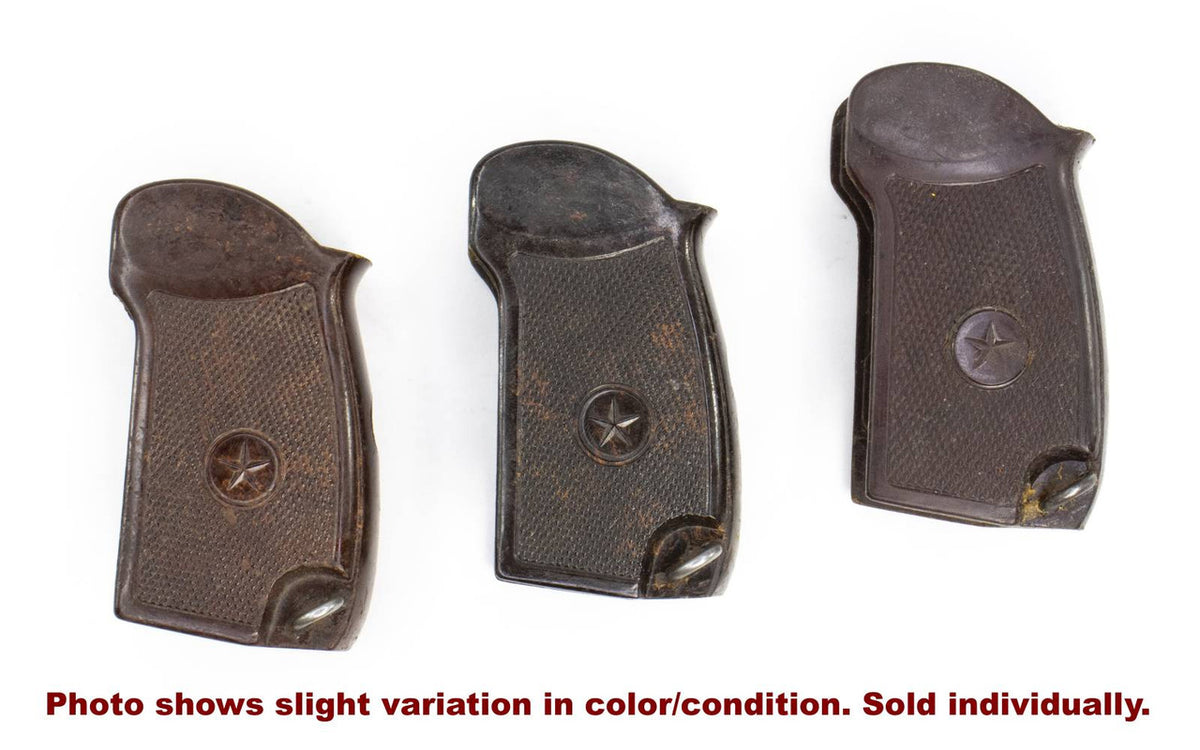 Bakelite Pistol Grips for Makarov w/Star - Brown