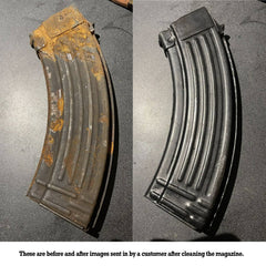 Original Romanian Military AK-47 30rd Steel Magazine - 6 Pack