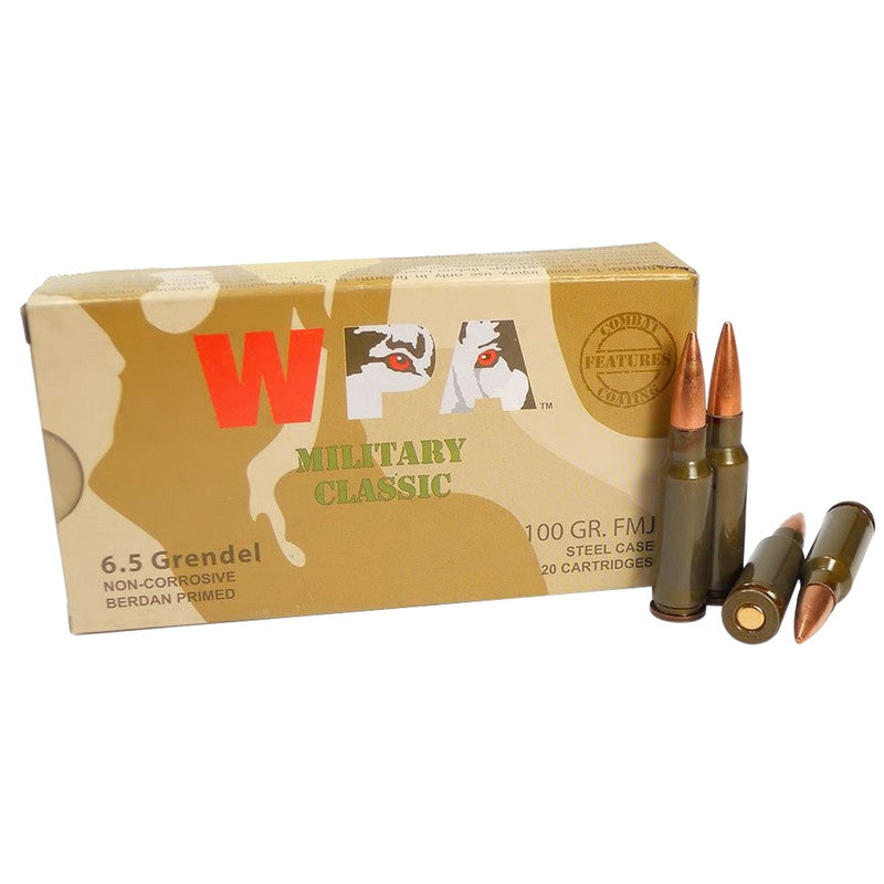 Wolf 6.5 Grendel 100GR FMJ 20rd