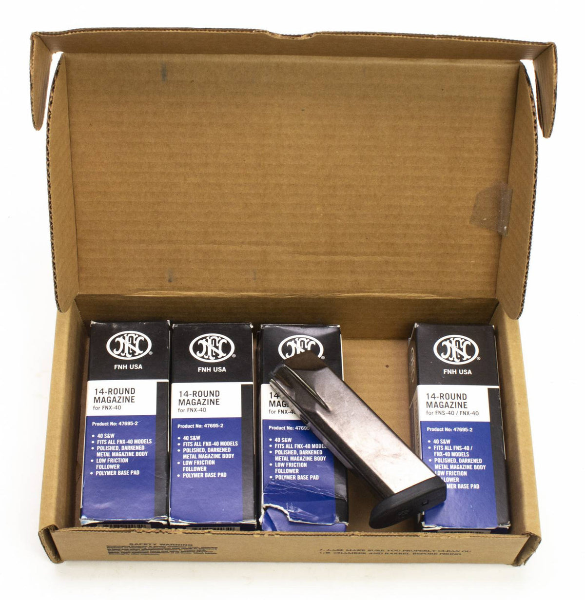 (4) FN FNX40 40SW 14RD MAGAZINE