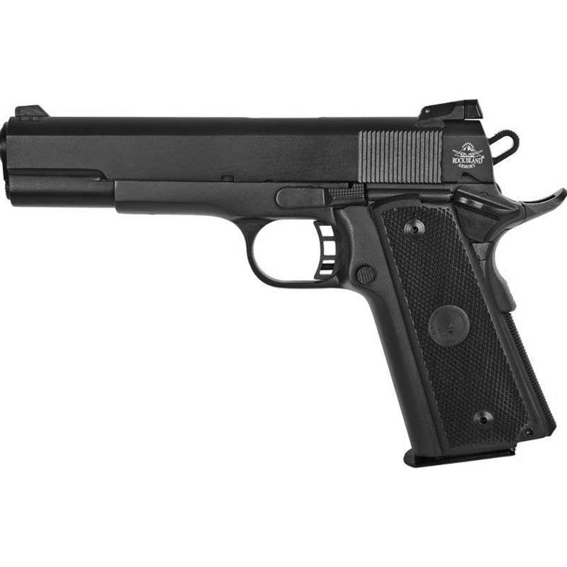 Rock Island 51687 TCM Rock Standard FS HC Combo Semi-Automatic 22 TCM/9mm Luger 5 17+1 Black Polymer Grip Black Parkerized
