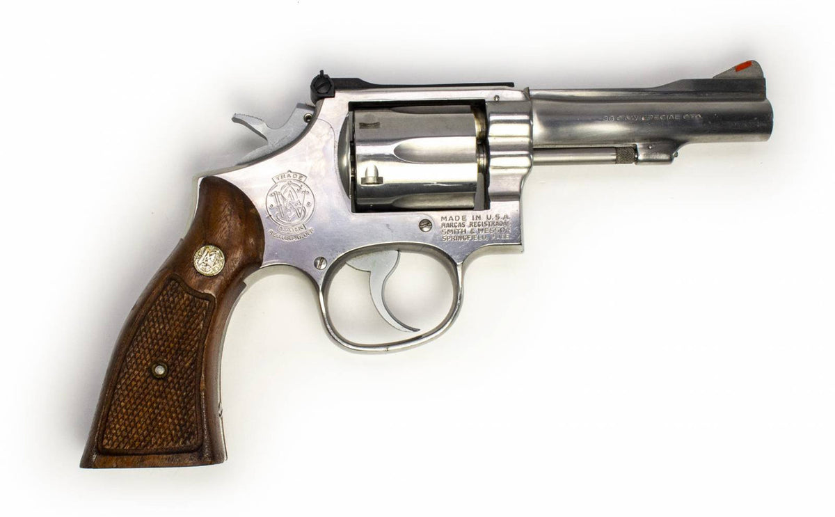S&W 67-1 38 SPECIAL 4 BARREL STAINLESS STEEL REVOLVER-USED2636