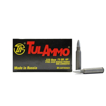400rds Tulammo .223 Rem 75gr HP with FREE! Ammo Can