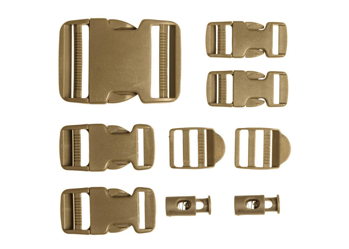 MIL-TEC® COYOTE 9-PC. BUCKLE SET NEW