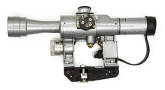 SVD Dragunov Scope 4x24 POSP - 1000m Range Finding Reticule Calibrated For 1.7m Height - Red Illuminated Reticle