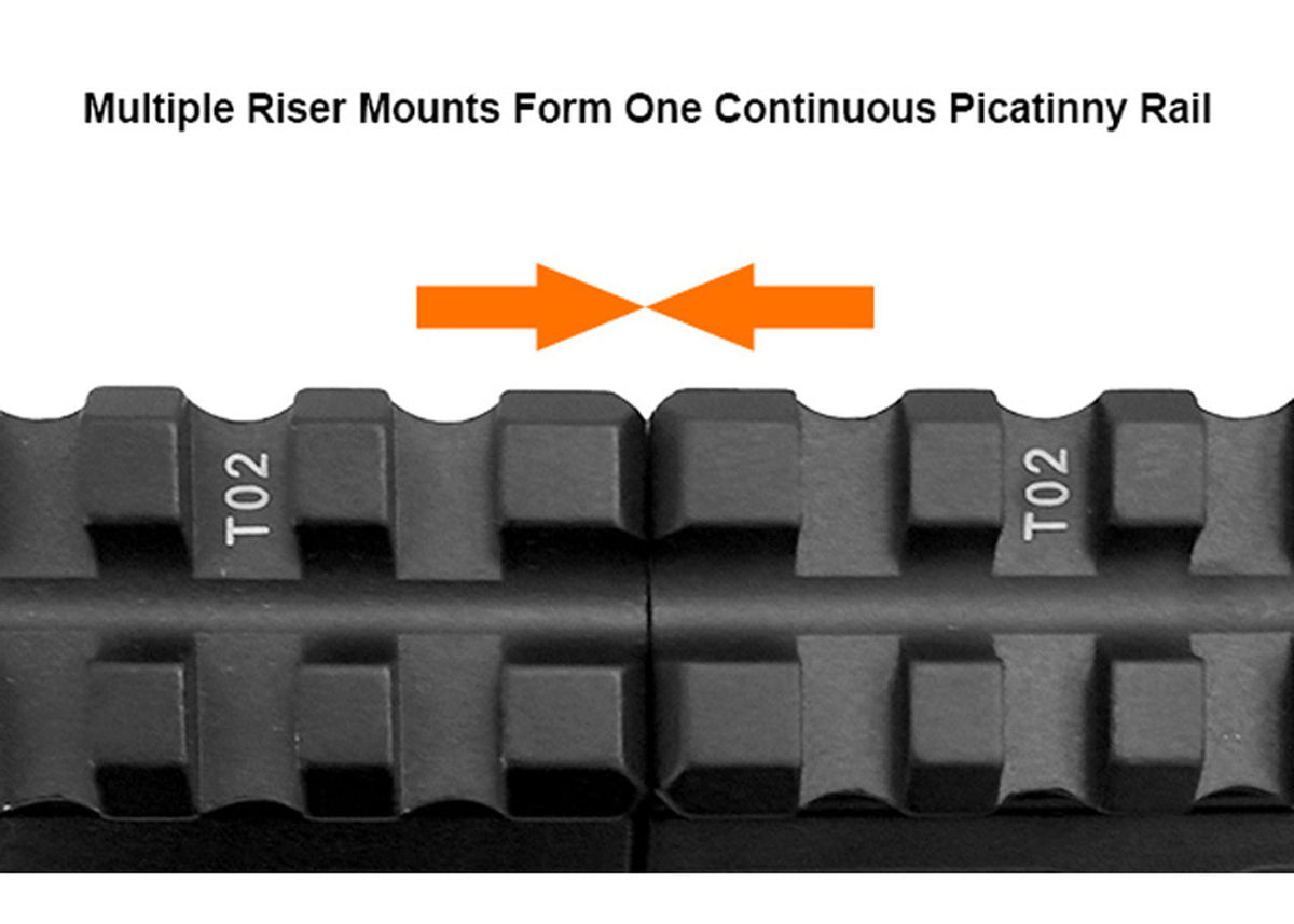 UTG 3 Slot 0.83h Super Slim Picatinny Riser Mount