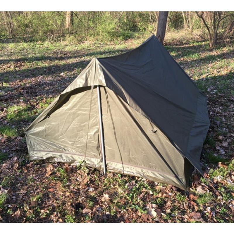 French Army Issue OD 2-Man F1 Pup Tent - Like New