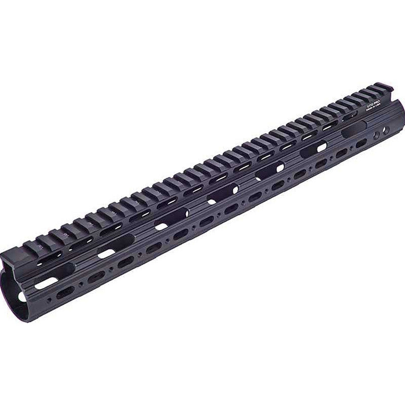 UTG Pro MTU019SS Pro Slim Rail KeyMod AR-15 Black Hardcoat Anodized Aluminum 15 Picatinny