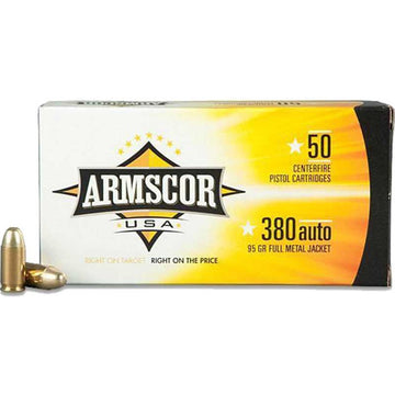 Armscor .380 FMJ 95GR 50rds