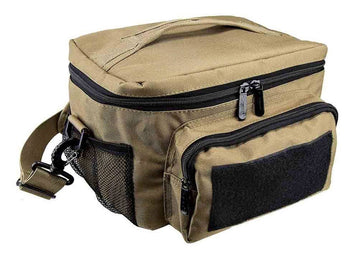 Small Insulated Cooler Lunch Bag With Molle/Pal Webbing - Tan