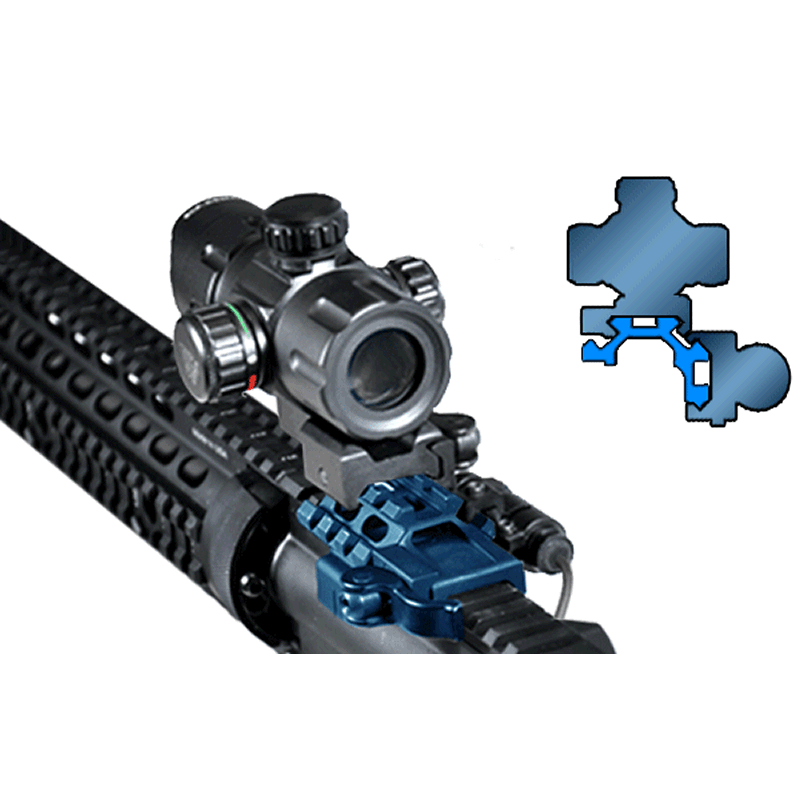 UTG 4-Rail 3-Slot Angle Mount w/QD Level Locking System