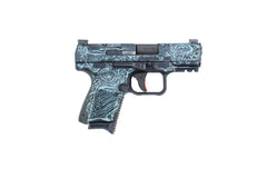 Canik TP9 Elite 9mm 3.5" Barrel, Dot Sight - Damascus Blue, Cerakote