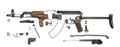 Romanian Model 65 AKM-47 7.62x39 Underfolder Parts Kit - Numbers Matching - Good Bluing - Year 1978