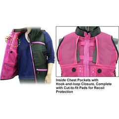 UTG True Huntress Female Black and Pink Sporting Vest