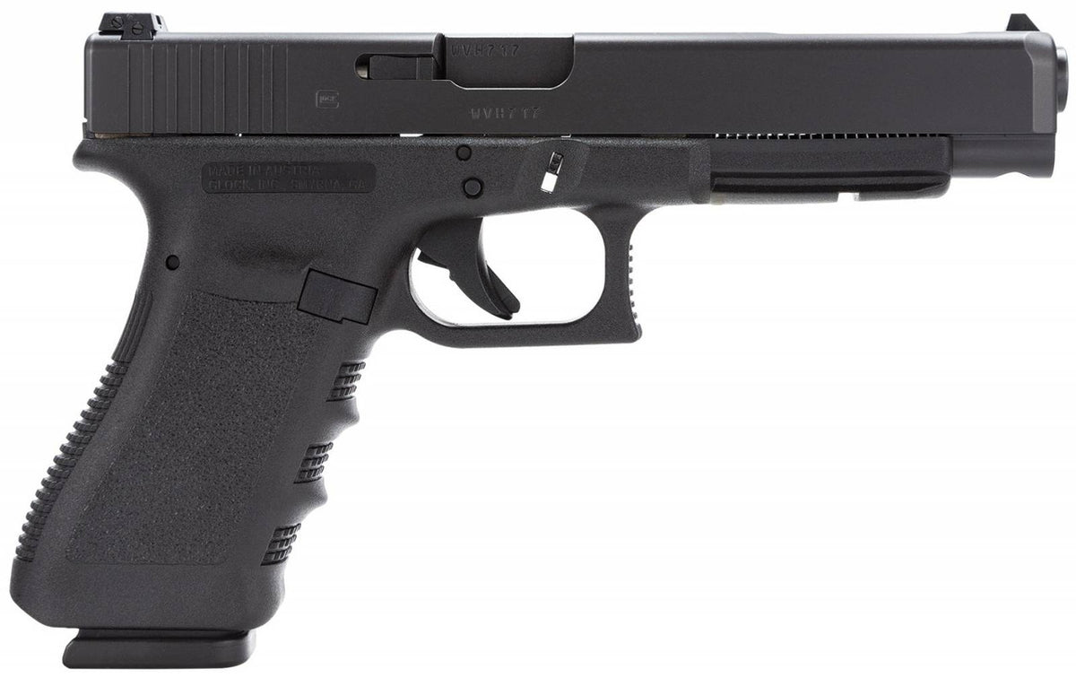 Glock PI3430103 G34 Gen 3 9mm Luger 5.31 17+1 Black Steel Slide Black Polymer Grip Adj Sights