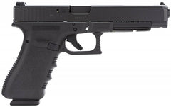 Glock PI3430103 G34 Gen 3 9mm Luger 5.31 17+1 Black Steel Slide Black Polymer Grip Adj Sights