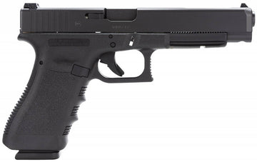 Glock PI3430103 G34 Gen 3 9mm Luger 5.31 17+1 Black Steel Slide Black Polymer Grip Adj Sights