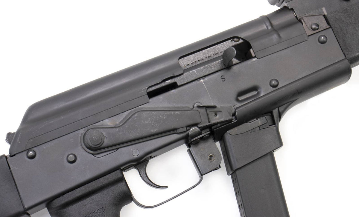 Century Arms WASR-M 9mm Luger 17.25 Barrel w/ Synthetic Stock, Black Polymer Grip & Furniture