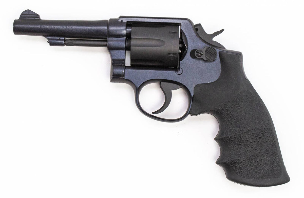 S&W 10-5 .38 SPL 4" TPR BBL SQUARE BUTT BLUE WITH BOBBED HAMMER,REFINISHED