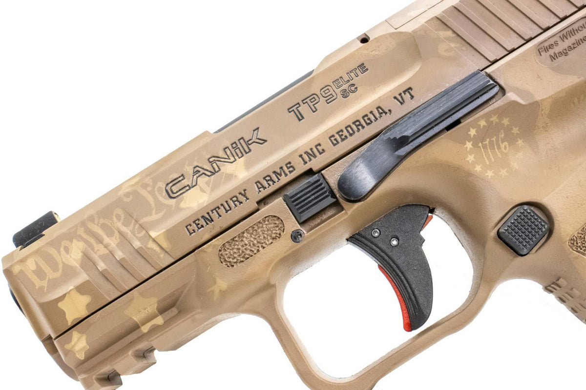 Canik TP9 Elite 9mm 3.5" Barrel, Dot Sight - Tan, Cerakote