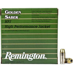 Remington Ammunition GS40SWA Golden Saber  40 S&W 165 gr Brass Jacket Hollow Point (BJHP) 25 Bx/ 20 Cs