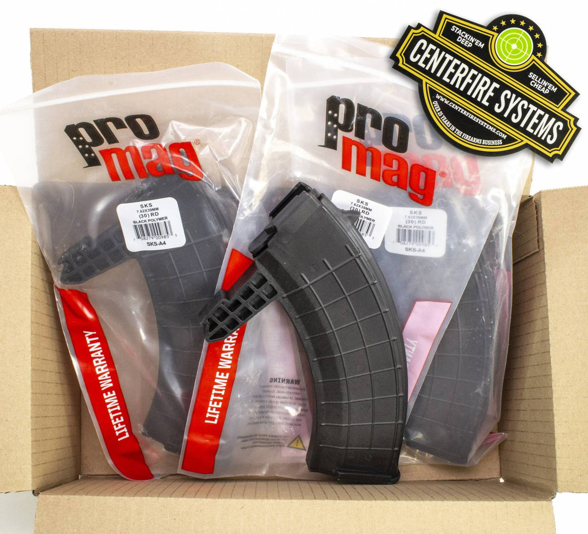 3 NEW PRO MAG SKS 7.62X39 30 RD BLACK POLYMER MAGS