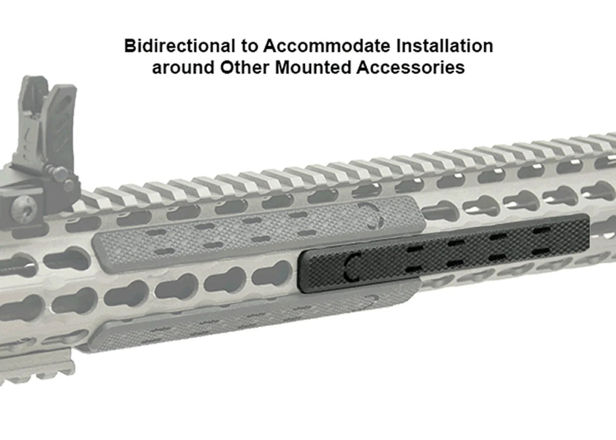UTG LOW PRO 5.5 KM RAIL CVR 7PK BLK