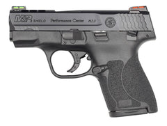 Smith & Wesson 11867 M&P Performance Center M2.0 9mm Luger 3.10 8+1 & 7+1 Black Armornite Stainless Steel Black Polymer Grip Manual Safety HI VIZ Fiber Optic Sights