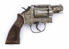 S&W 10-5 Revolver, .38 Special, 2" Barrel, Fixed Sight, Nickel