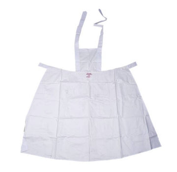 German White Rubber Apron - Like New