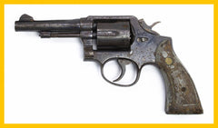 S&W 10-5 38 SPECIAL 4 BARREL FIXED SIGHTS SQUARE BUTT BLUED
