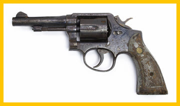 S&W 10-5 38 SPECIAL 4 BARREL FIXED SIGHTS SQUARE BUTT BLUED
