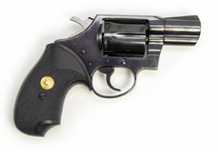 COLT DETECTIVE SPECIAL REVOLVER 3rd ISSUE 38 SPECIAL 2 BARREL FIXED SIGHTS - BLUE W/ BLACK RUBBER GRIPS