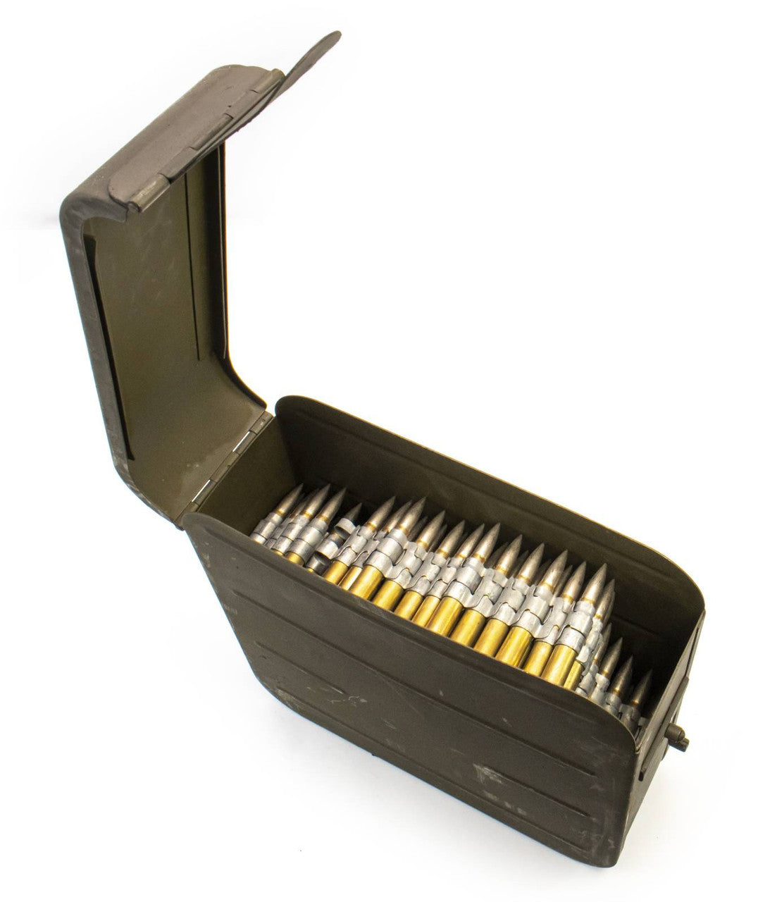 240 Round Can - 8mm Mauser 155 Grain FMJ Turkish Surplus Ammo Linked For 1919 Machine Gun in Ammo Can