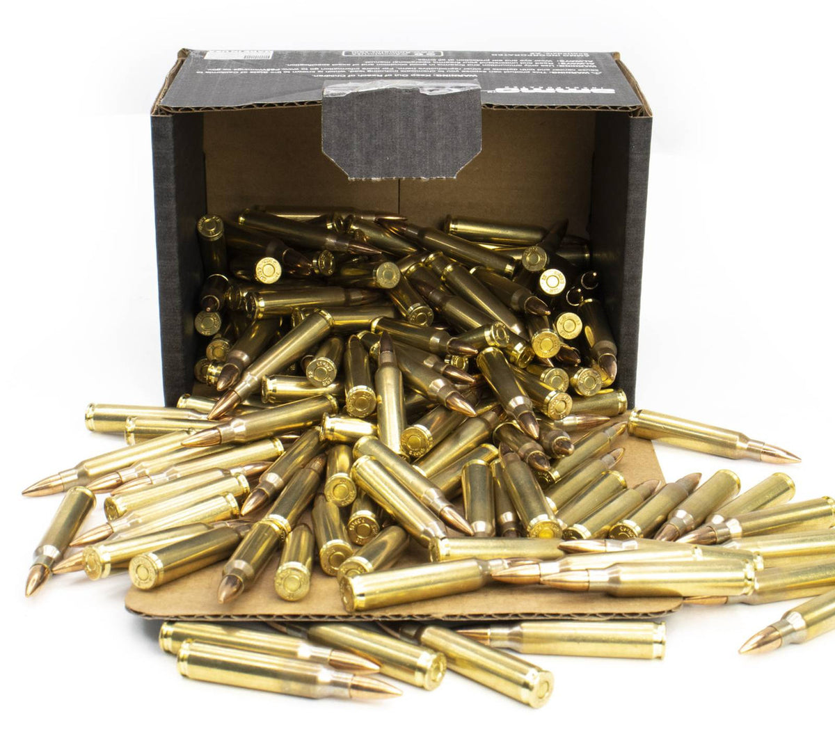Ammo Inc 5.56x45mm Ammunition  55 Grain M193 Full Metal Jacket Military Brass Range Pack 150 Rounds AI556055FMJ-MS150