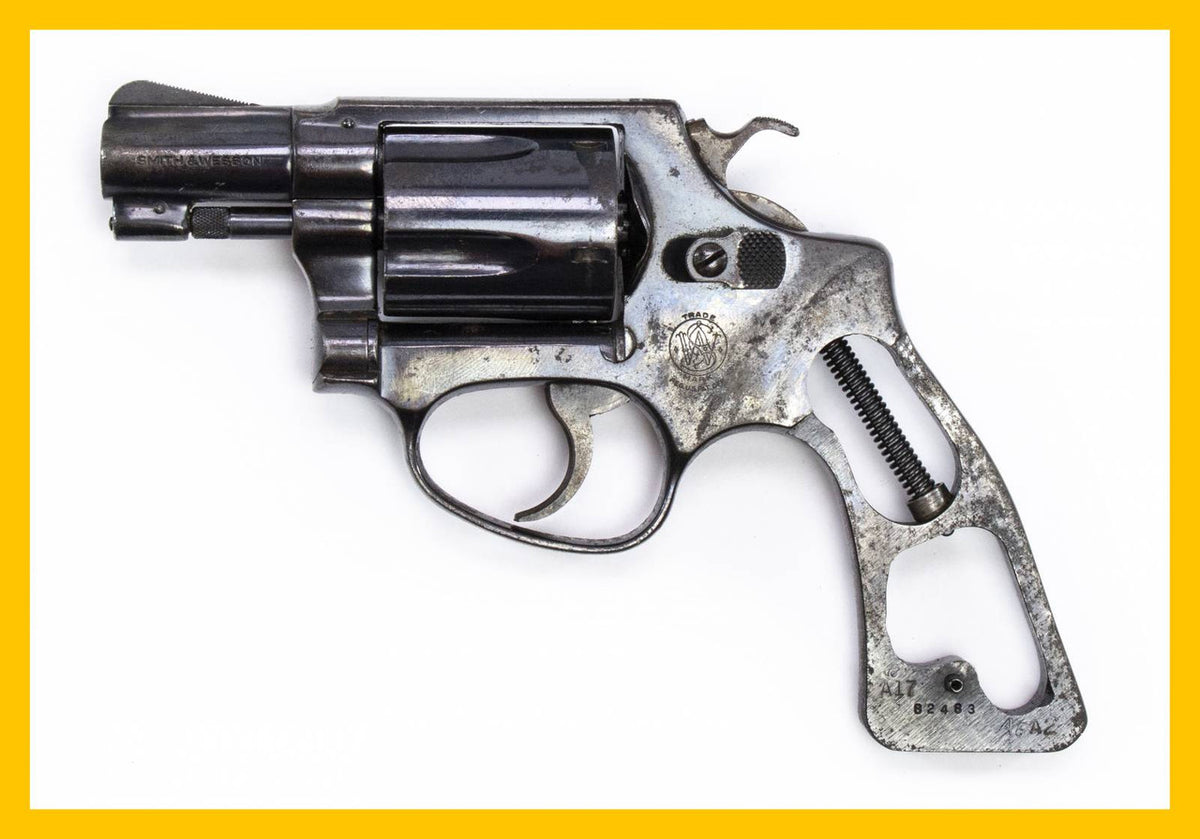 S&W 36 .38 Special 2" BARREL BLUED, FIXED SIGHT, SQUARE BUTT
