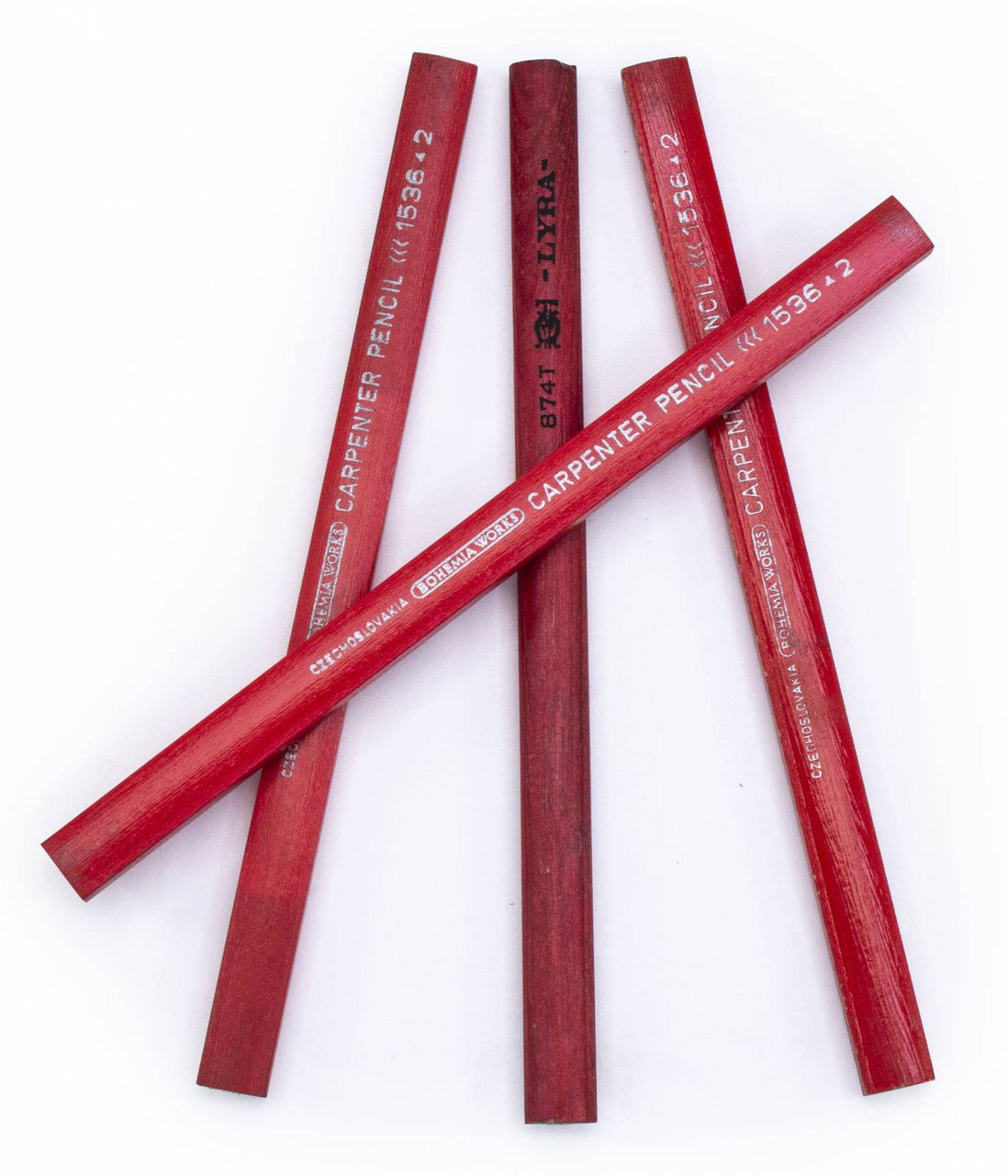 CZECH FIRE BRIGADE CARPENTER PENCIL LIKE NEW - 4 PACK