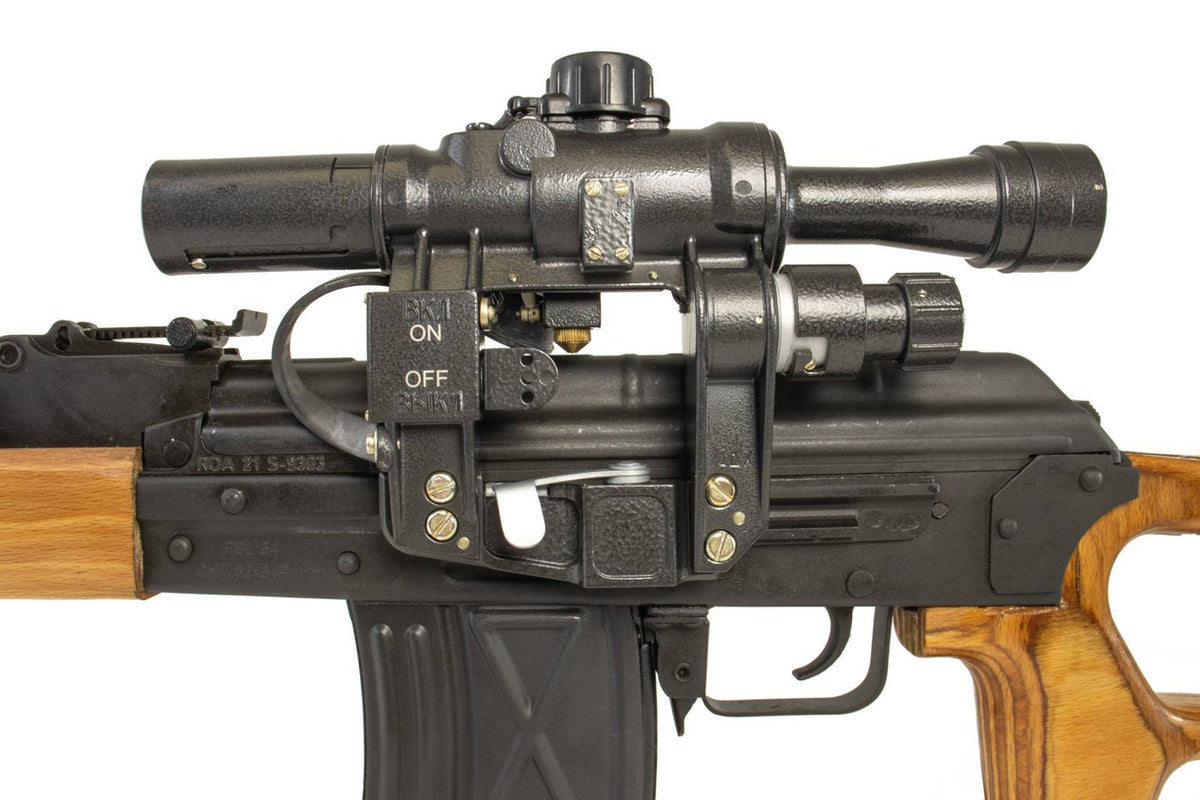 Romanian Cujir Manufactured PSL 7.62x54R with10rd Steel Magazine - 24.50 Barrel - Cracked Furniture - Russian PO 4x24 Optic - Certified Used