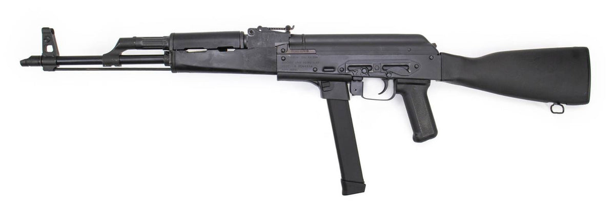 Century Arms WASR-M 9mm Luger 17.25 Barrel w/ Synthetic Stock, Black Polymer Grip & Furniture