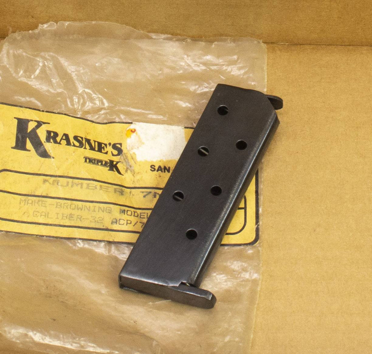 (1) NEW TRIPLE K BROWNING 1910 32ACP 7RD MAGAZINE