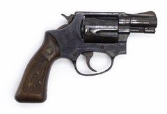 REVOLVER S&W 36 38SPL 2BARREL BLUE FIXED SIGHT SQUARE BUTT