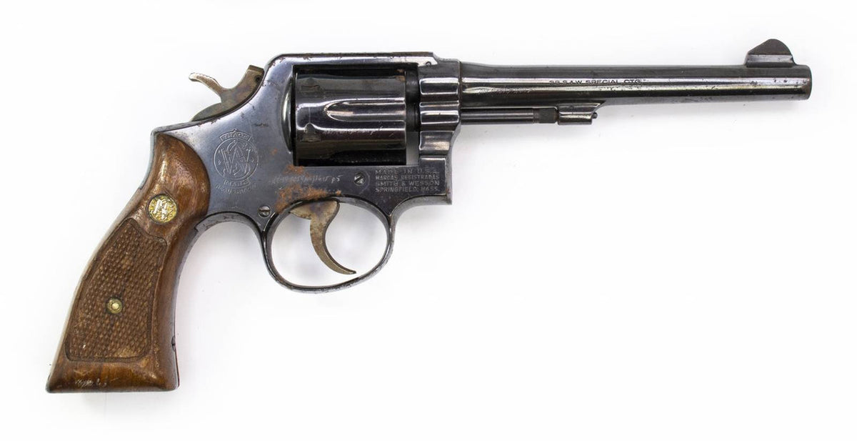 S&W 10-5 Revolver, .38 Special, 6" Barrel, Blued