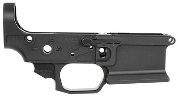 Sharps Bros SBLR08F Livewire Stripped Lower Multi-Caliber Black Anodized Finish 7075-T6 Aluminum Material Compatible with Mil-Spec for AR-Platform