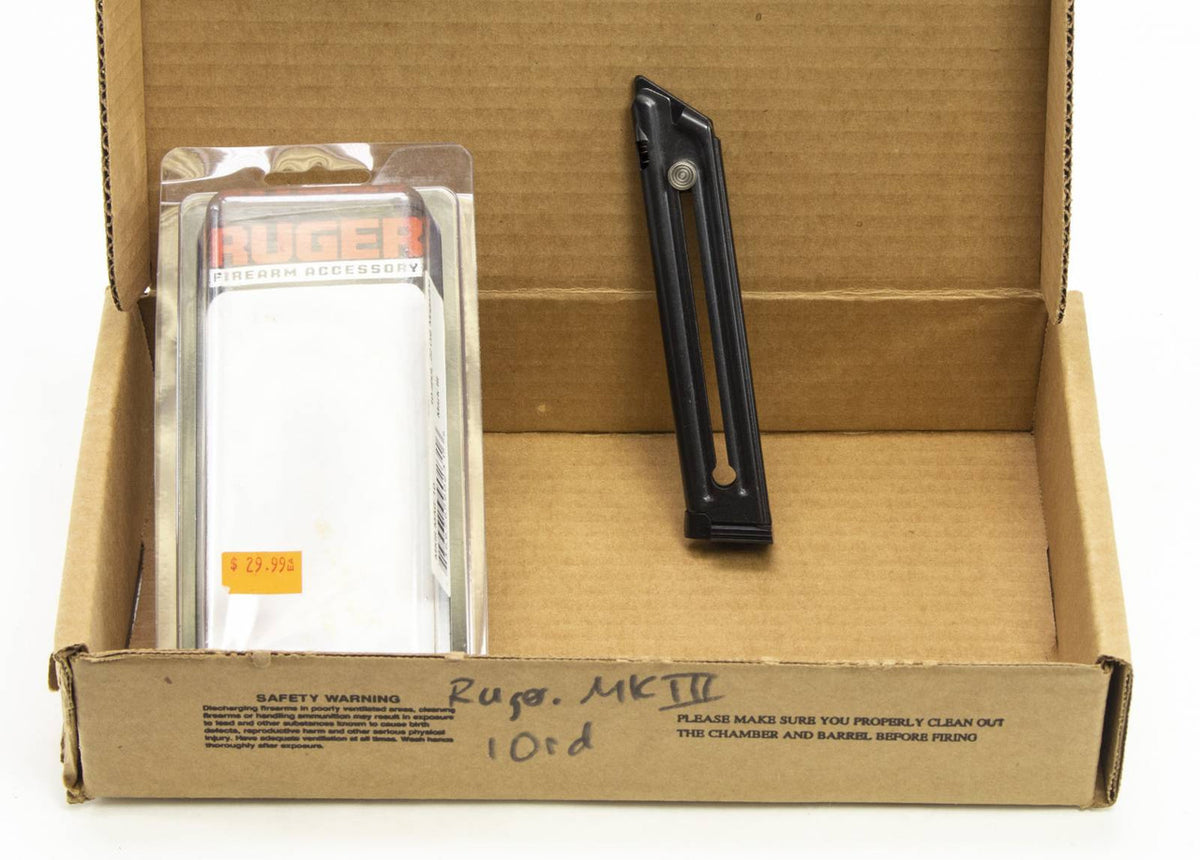 1 NEW RUGER MARK III, .22LR 10RD MAG